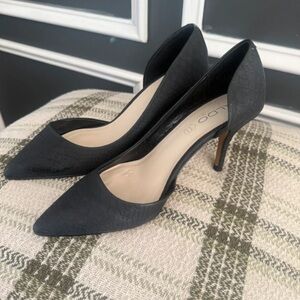 Aldo Black Textured Heels for Women